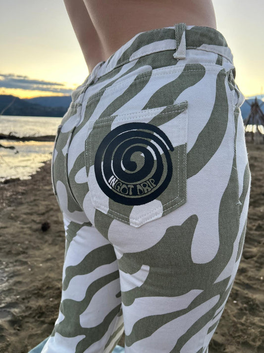 Green Tiger Booty Pants